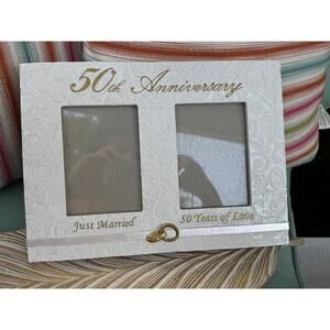 50th wedding anniversary photo frame.